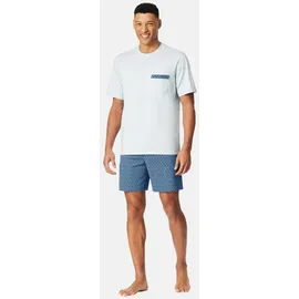 SCHIESSER Pyjama Comfort Nachtwäsche Blau 56