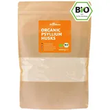 RheinNatur Bio Flohsamenschalen gemahlen 1 kg - Laborgeprüft - Fein gemahlenes Pulver - Reich an Ballaststoffen, ideal zum Backen - 1000g Beutel