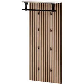 MÖBELPARTNER Garderobenpaneel Loft 50 x 110,6 cm Braun