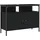 vidaXL Waschbeckenunterschrank Schwarz 80x30x60 cm Holzwerkstoff