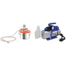 vidaXL Vakuumkammer mit Einstufiger Pumpe 3,7 L