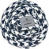 Manduca Sling – elastisches Babytragetuch für Neugeborene ab 3,5 kg und Babys bis 15 kg – stabiles Tragetuch aus weichem Jersey-Strickstoff aus 100% Baumwolle (Bio) – Einheitsgröße, Pepita Navy