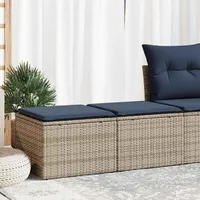 vidaXL Garten-Sofagarnitur 2-tlg. grau Akazie