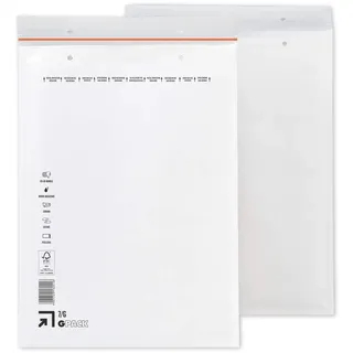 100 Luftpolsterumschläge 250 x 350 mm | Luftpolstertasche G7 | weiße Versandtasche DIN A4+ | verschiedene Mengen wählbar