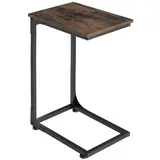 Tectake Beistelltisch Braun Holz Metall 30 x 63 x 40 cm