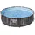 BESTWAY Steel Pro Max Frame Pool Set 366 x 100 cm holzoptik inkl. Filterpumpe