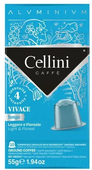 10er-Pack Kaffeekapseln »Cellini Lungo Vivace«, Cellini