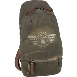 Greenburry Rucksack Vintage Aviator Khaki Grau Herren 