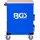 BGS Werkstattwagen Stahlblech 7 Schubladen blau leer