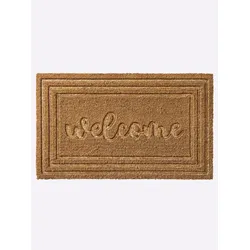 Fußmatte HEINE HOME, beige (natur), B:45cm L:75cm, Teppiche
