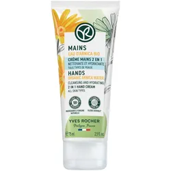 Yves Rocher 2 in 1 Reinigung und Feuchtigkeitsversorgung Handcreme 75 ml 