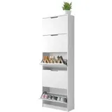 Vicco Luca 59 x 169 x 22 cm 5 Fächer weiß matt / weiß