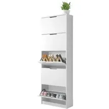 Vicco Luca 59 x 169 x 22 cm 5 Fächer weiß matt / weiß