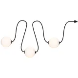 Paulmann Plug & Shine LED Lichterkette Naima Erweiterungsset IP67 3000K 3x1W 1,71m Schwarz