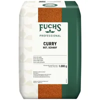 Fuchs Professional - Curry rot, scharf | Scharfes Gewürz für Gerichte der thailändischen Küche | Profi-Qualität für Großverbraucher | 1 kg im recyclebaren Beutel