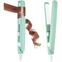 Mini Glätteisen, 2 in 1 Glätteisen Locken Und Glätten, Mini Haarglätter Für Kurz