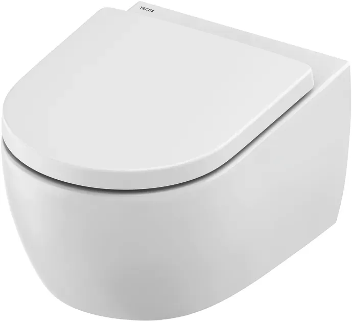 TECE TECEloft Wand-WC-Set, mit cyclon flush und WC-Sitz im klassisch-hohen Design - weiß