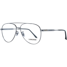 Longines Aviator Eyeglasses LG5003H 008 Gunmetal/Black 2.205 in 5003