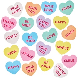Moosgummisticker Herzen (pro Set 150)