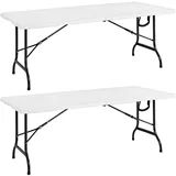 CASARIA Campingtisch 2er Set Weiß