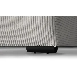 beautysofa | Ecksofa BENNY L mit Schlaffunktion und Bettkasten, Beige – Ottomane rechts – Modernes Polstersofa - Beige
