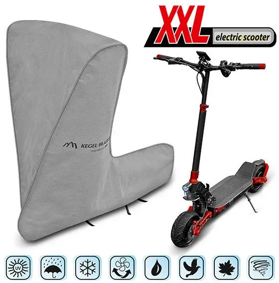 Schutzhülle für E‐Scooter Kegel Serie Basic, Größe XXL, grau, 155 cm