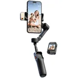 Hohem iSteady V3 Ultra AI Faltbarer Gimbal-Stabilisator mit abnehmbarer Fernbedienung Schwarz
