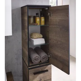Saphir Quickset 374 Badschrank 30 x 142 x 32,5 cm Braun
