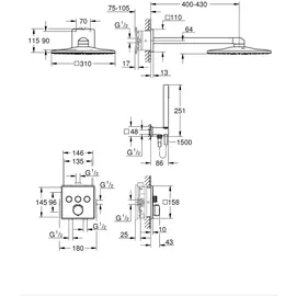 Grohe Precision SmartControl Unterputz Duschsystem Chrom 34875000