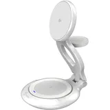 j5create Qi2 3-in-1 Magnetic Foldable Wireless Charging Station
