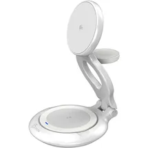 j5create Qi2 3-in-1 Magnetic Foldable Wireless Charging Station