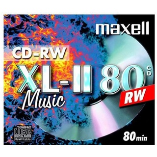 Maxell CD-Rohling Audio CD-RW 80 Min/700 MB Maxell XL-II 80 in Jewelbox 10 Stück