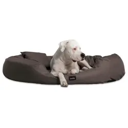 Tierlando ® ARES VISCO Polyester - Orthopädisches Hundebett braun 1,8 m, 30 cm, 1,1 m