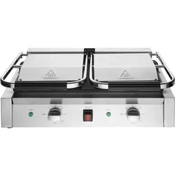 Gastronoble Buffalo Bistro doppelter Kontaktgrill | glatt/glatt | 2,9 kW | Grill