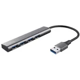 Trust Halyx USB 3.2 Gen 1-Hub Dunkelgrau