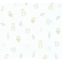 A.S. Création Little Stars Vliestapete 53 cm x 1000 cm 358452 Creme/Gold