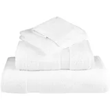 vidaXL SOLUND Handtuchset 50 x 100 cm weiß 2 St.