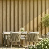 b!design Wandpaneel Outdoor  (Eiche, WPC, 300 cm x 17,5 cm x 2,1 mm)