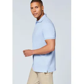 Chiemsee Poloshirt CHIEMSEE, Herren, Gr. S (44/46), brunnera blau, 100% Baumwolle, unifarben, regular fit, ohne Ausschnitt, gerader Abschluss, Shirts, - ideal für Sport & Freizeit