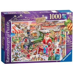 Ravensburger Puzzle Ravensburger – Weihnachtszug, 1000 Puzzleteile, 1000 Teile Puzzle bunt