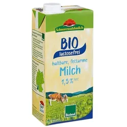 Schwarzwaldmilch LAC 12er-Pack Bio haltbare Milch »lactosefreie fettarme Bio H-Milch 1,5% Fett«
