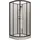 Schulte Home Kreta II Runddusche mit Schiebetür 89 x 202 cm Mattschwarz Sicherheitsglas