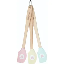 KitchenCraft Sweetly Does It Mini Spatulas, 3er Set, spülmaschinenfest, Silikon Mini Spatel Teigschaber, 28 x 18 x 18 cm, 1 Set