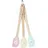 KitchenCraft Sweetly Does It Mini Spatulas, 3er Set, spülmaschinenfest, Silikon Mini Spatel Teigschaber, 28 x 18 x 18 cm, 1 Set