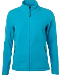 James® & Nicholson Damen Fleecejacke JN781, turquoise JN781 , 1 Stück, Größe: 3XL