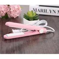 Mini-keramik-haarglätter, 1 Stück, Mini-lockenstab, Haarstyling-werkzeuge, Lockenstab, 1 Stück Rosa - Fjfk1387