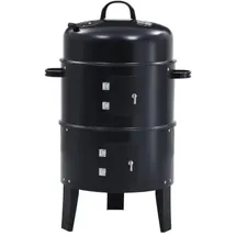 vidaXL 3in1 Holzkohlegrill Räucherofen 40 x 80 cm