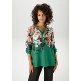 Aniston CASUAL Schlupfbluse mit farbenfrohen Blüten Schwarz 42