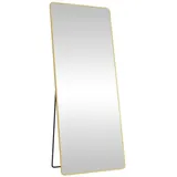 Boxxx Standspiegel, Gold, Metall, Glas, rechteckig, 60x165x33 cm, Ganzkörperspiegel, Spiegel, Standspiegel
