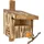 idea home Leviatan IDEA HOME TURDUS Vogel Nistkasten Rotkehlchen, Rotschwänzchen aus Massiv-Holz - Verschraubt, Nistkästen für Vögel, Halbhöhle für Gartenrotschwanz, Vogelhaus Wetterfest